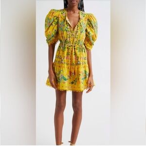 FARM Rio Delicate Flowers Cotton Minidress